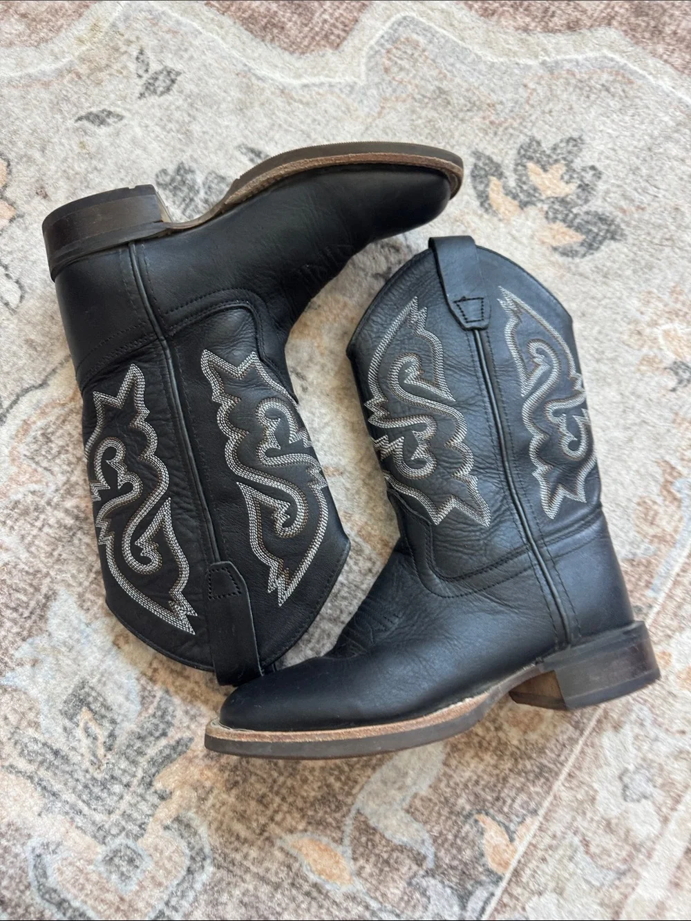 CODY JAMES BOYS' LITTLE WESTLEY WESTERN BOOTS - BROAD SQUARE TOE